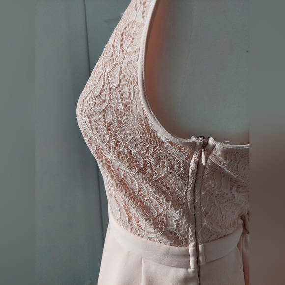 Lace cross back Dynamite rose petal dress - Picture 4 of 5